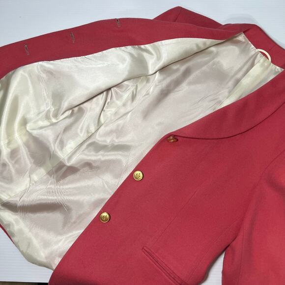 Pietrafesa for Studio 121 Size 10 Dusty Pink Camel Hair Blazer 3 Button Jacket - Picture 9 of 16